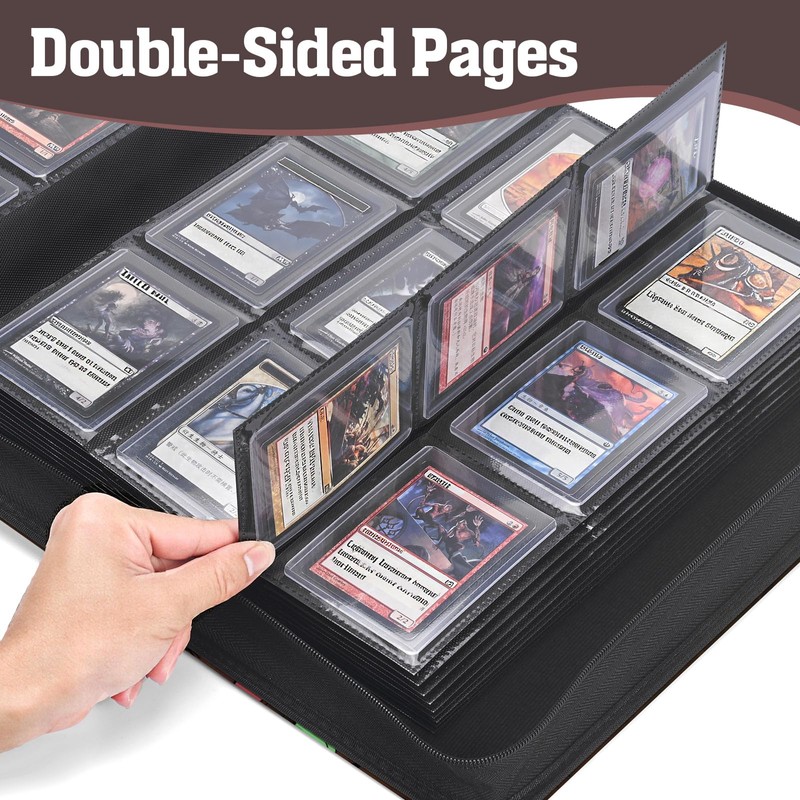 Top Loader Binder, 9-Pocket Trading Card Album, Holds 360 Top