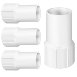 TonGass (4-Pack) 1-1/2" Threaded Pool Vacuum Hose Cuffs Replacement- 1.5" Pool Vacuum Hose Connector End - Connects the Vacuum Head to the Vacuum Skimmer Inlet