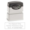 Infusion MaxLight Custom Logo Pre-Inked Rubber Stamp, 1/2" x 1-5/8",