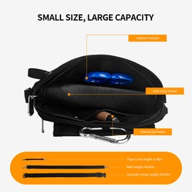 PTAHON Nurse Fanny Pack with Stethoscope Holder - Nursing Fanny Pack for Nurses, Medical Bags for Nurses, Nurse Pocket Organizer, Utility Fanny Pack for Work, Teacher Tool Belt (Black)