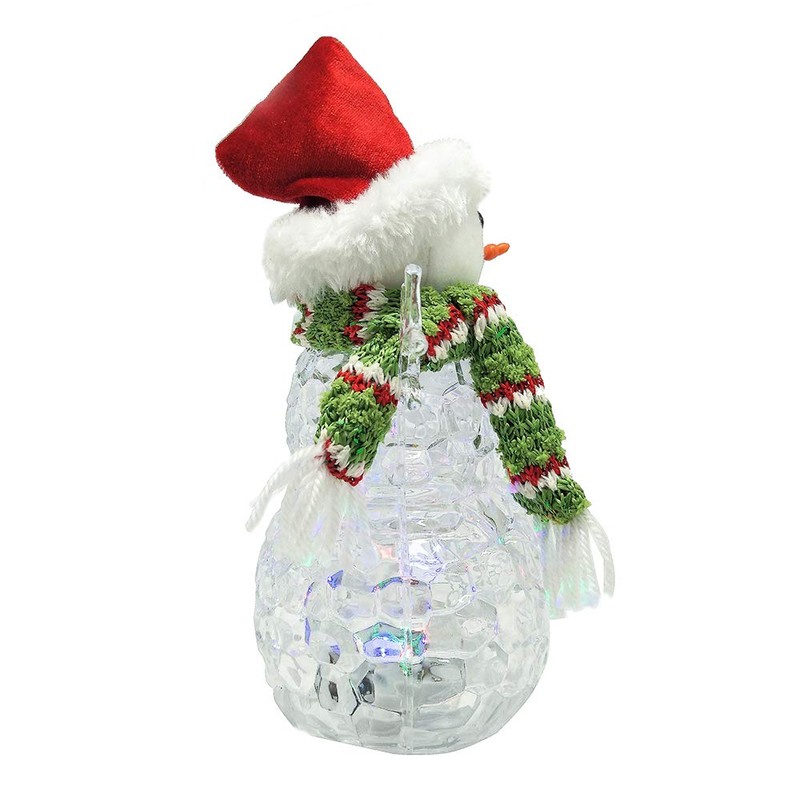 Kurt S. Adler Kurt Adler 9.45-Inch Battery-Operated Light-Up Snowman Table