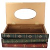 Book Tissue Box Cover Antique Rectangular Dispenser Napkin Holder for
