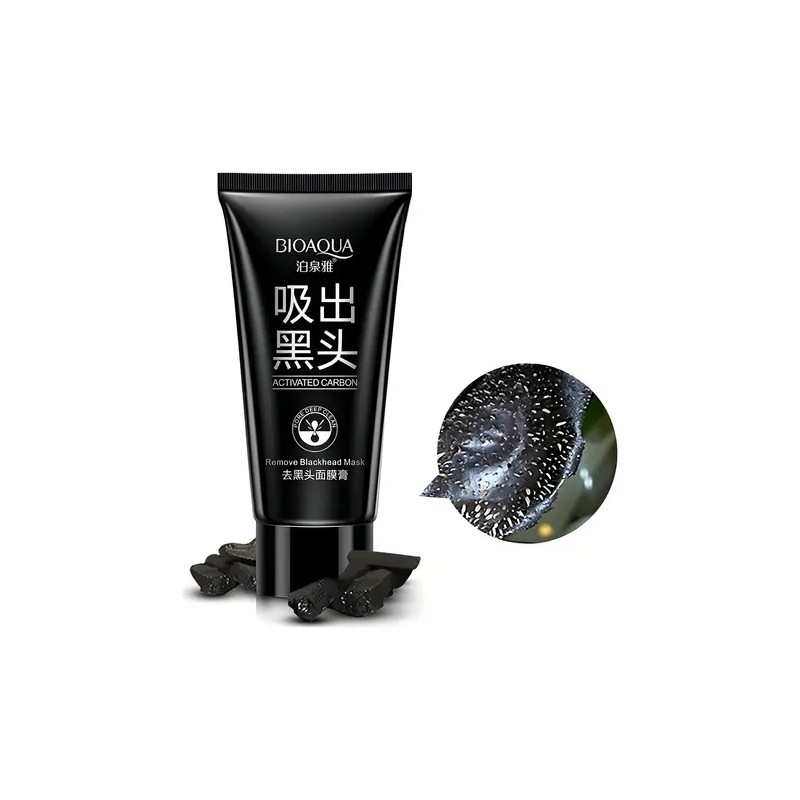 Mascarilla Facial Bioaqua Puntos Negros Carbón Activado 60 G