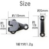 Key Hook BK-018 Thin [Black] Black 10 Pairs Front Hook