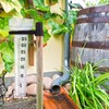 Relaxdays Rain Gauge Set with Holder, Rain Gauge for Garden,