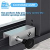 Pack of 4 Adjustable Sliding Window Door Lock WISIRENT, Adjustable