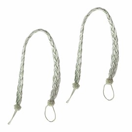 2 Pcs Curtain Tie backs Rope Window Tassels Tie Backs Clips Decorative Rope Tie Backs for Curtains Rope Curtain Holdback Holder