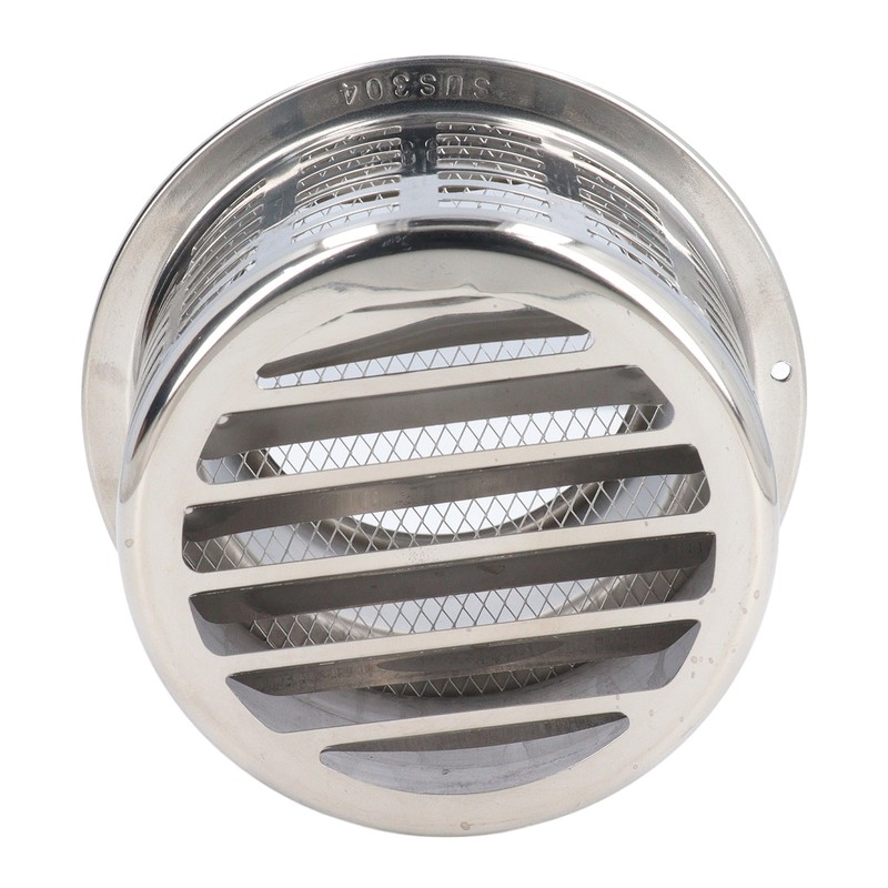 Stainless Steel Air Vent Cap Louvered Vent Cover Round Air