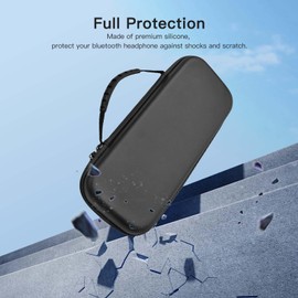 Carrying Case for MSI Claw 8 AI+ A2VM Handheld Game Console,Stand Hard Shell Cover with Pocket for MSI Claw 8 AI+、Cable、Charger & Accessories ,Shockproof,Water Resistant (Black)