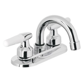 Foset Basic M-050I, Mezcladora para lavabo, manerales cono, cuello curvo, Basic