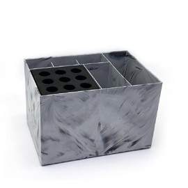 Marbling Scissor Stand, Scissor Case, Scissor Cube, Scissor Storage, Multi-Purpose, Scissor Holder, Hairdresser, Salon, Tool Storage Case, Brush Stand, Hairdressing Tool Storage Box, Scissor Storage