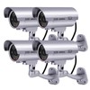 FITNATE Dummy Security Camera, 4 Packs Fake Surveillance Security CCTV