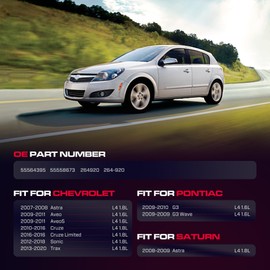 XIMAKA Upgrade Aluminum Valve Cover Fit for Chevy Astra 07-08, 10-16 Cruze, 12-18 Sonic, 13-20 Trax, 09-11 Aveo Aveo5, 09-10 Pontiac G3, 08-09 Saturn Astra 1.6l 1.8l Engine# 55558673 Red