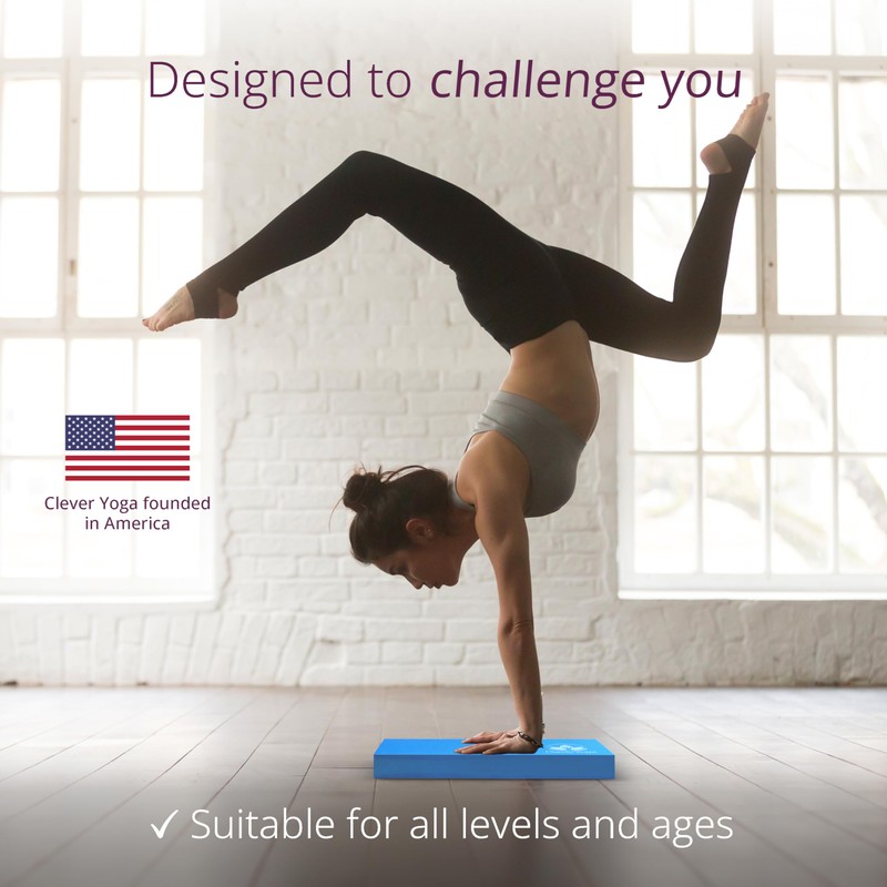 Clever Yoga Balance Pad - Non-Slip Foam Pad for Yoga,