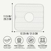 DecorRack 2 Sink Protectors for Kitchen Sink, Plastic 12" x