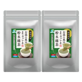 Shizuoka Prefecture Kakegawa Powdered Green Tea, Deep Steamed Tea, Catechin, Whole Tea Grace Powdered Green Tea, 200 Cups of Hot Water, 3.5 oz (100 g) (2 Bags)