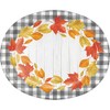 Creative Converting Fallen Leaves Oval Plates, 10" x 12", Multi-color