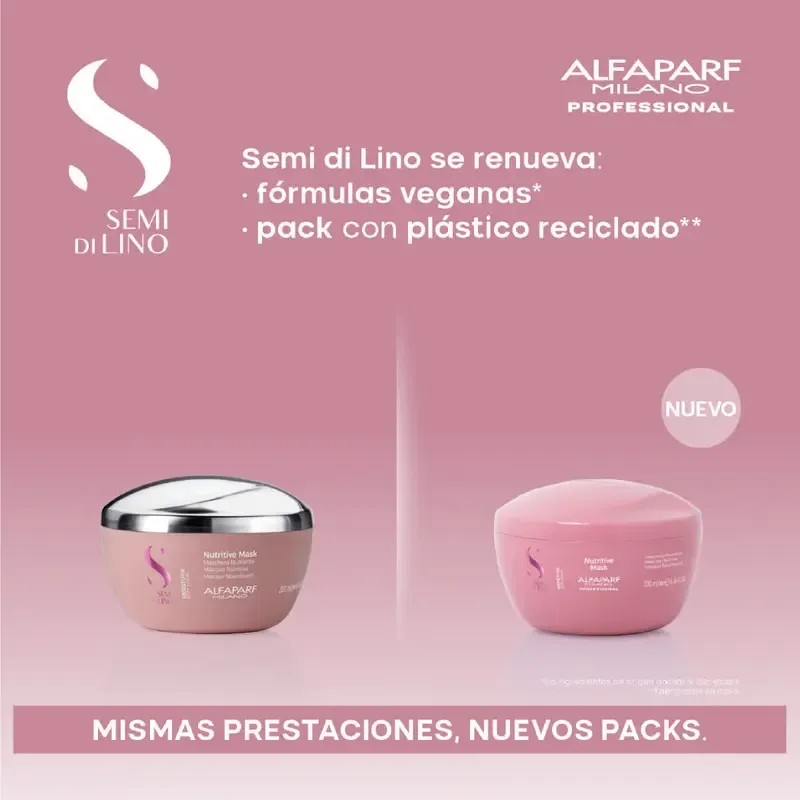 Mascara Nutritiva Semi Di Lino Alfaparf 200ml