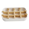 Ieron Bamboo Soap Holder Natural Bamboo Soap Dish with Drainage