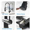 VFAUOSIT Kitchen Faucets with LED Light, Commerical Black Kitchen Faucet