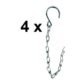 4 x Sicherungskettchen Sicherungskette Plate Galvanised