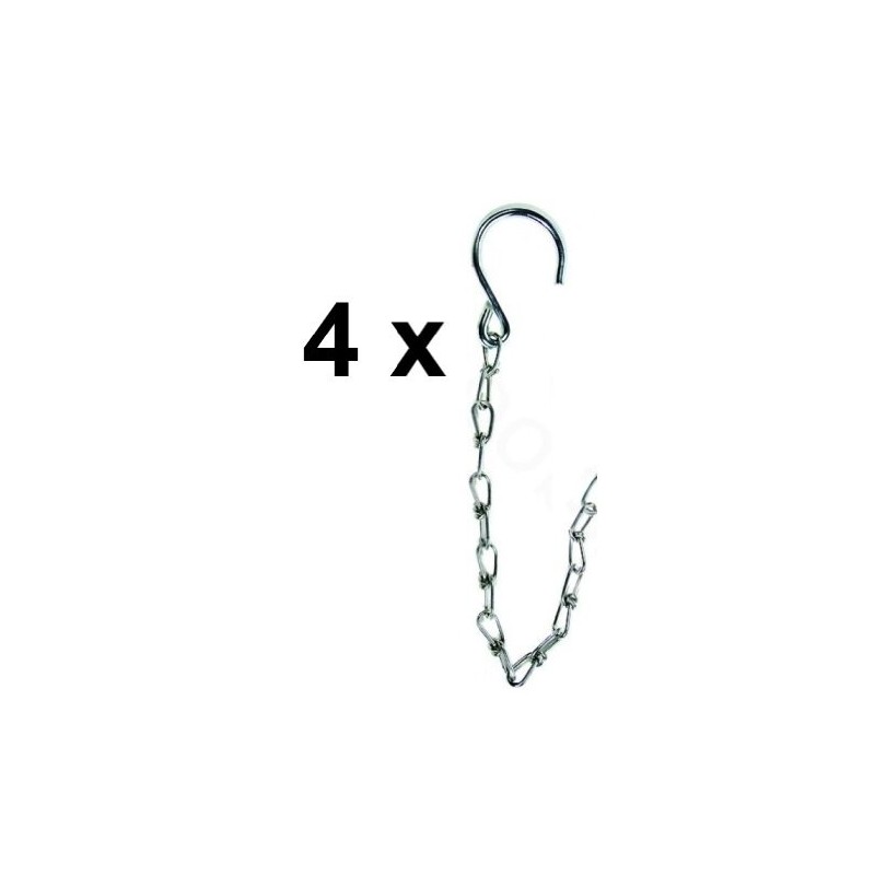 4 x Sicherungskettchen Sicherungskette Plate Galvanised