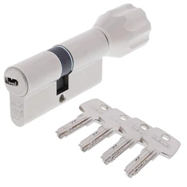 ABUS EC550 Profile Knob Cylinder, 50 / 40 mm with 4 Keys