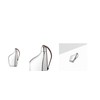 Georg Jensen 10014941 SKY Hip Flask Bottle, Clear, Width Approx.