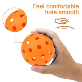 12 Pack Pickleball Balls, 40 Holes Outdoor Pickleballs, High Elasticity & Durable Pickle Balls for All Style Pickleball Paddles(Mixed)