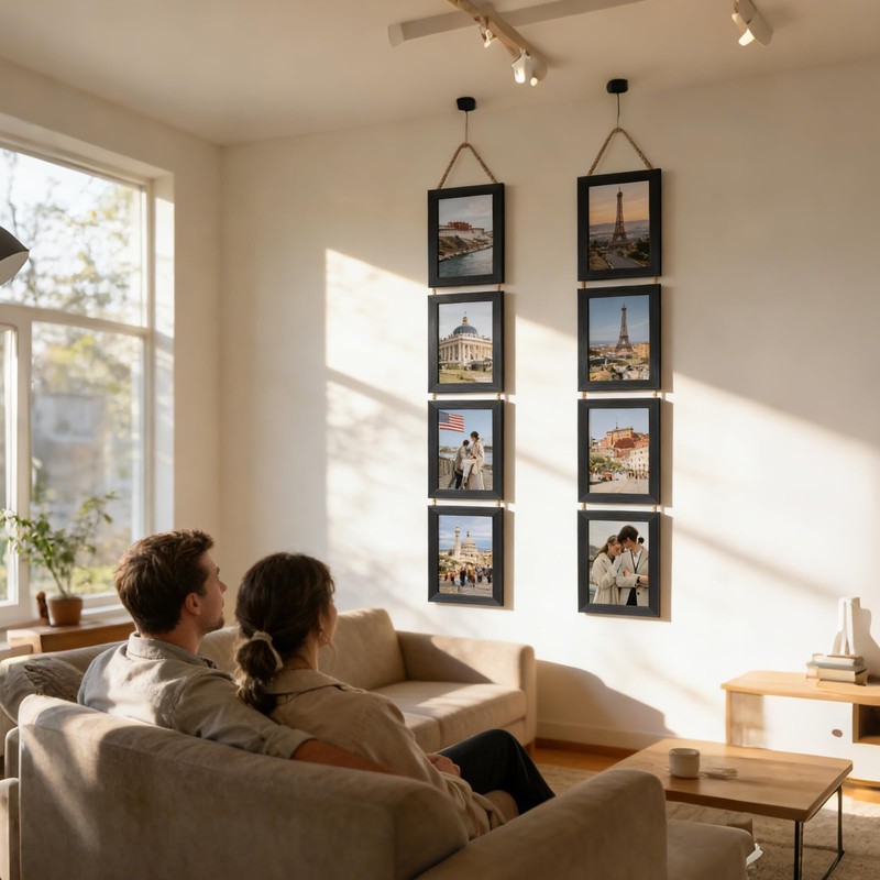 Lavezee 4x6 Collage Picture Frames for Wall Mount Set of