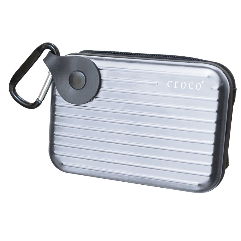 Croco CAS1593-CROCO-ALU-SIL Aluminium Tough Water Resistant and Shock Proof Case