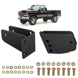 ECOTRIC Front Axle Pivot Drop Bracket Down Kit Compatible with 1980-1998 Ford F250 4X4 4WD for 2''-3''Lifts Kit