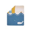 David Fussenegger Baby and Children's Blanket Juwel Whale Medium Blue