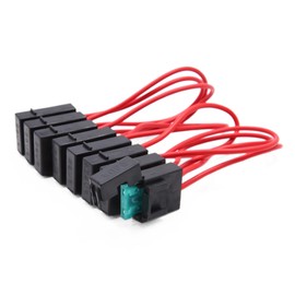 8pcs DC 12V-24V Automotive Inline Fuse Holder with 1pcs 30A Standard Blade Style Fuse