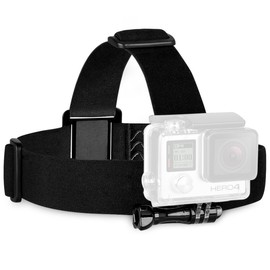 SSE Adjustable Head Strap Camera Mount with Waterproof Case for GoPro Hero 3/4/5/6/7/8/9/10/11/12/13/14 – Secure, Comfortable Head Mount for Hands-Free Filming – Perfect for Action and Sports