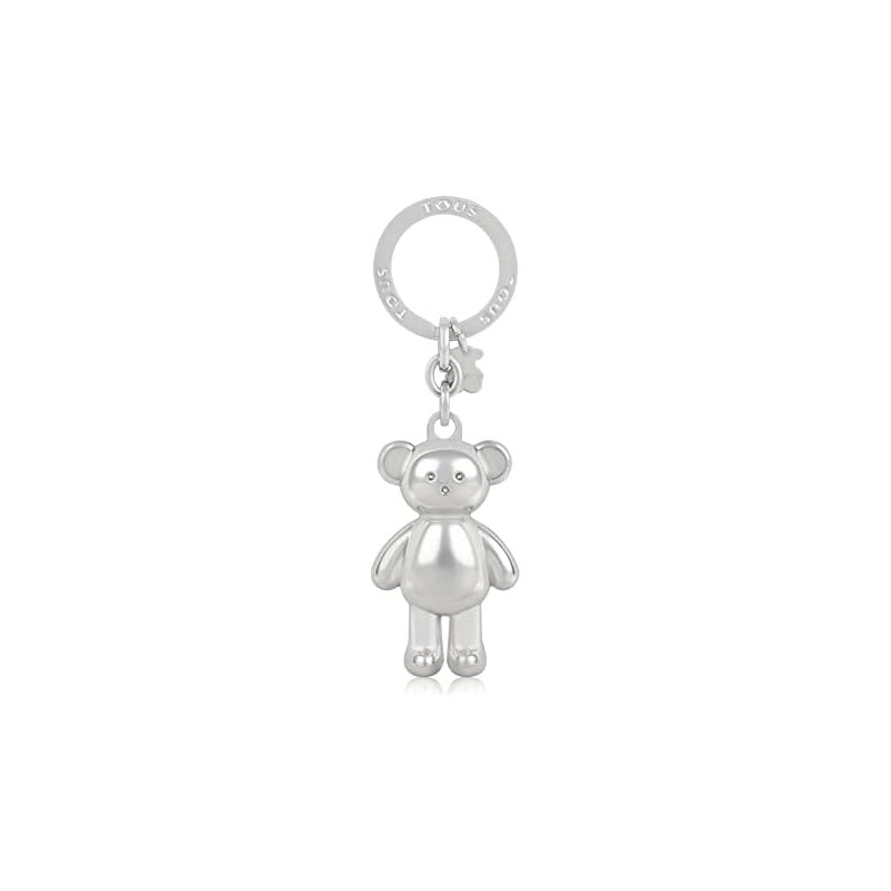 TOUS Llavero Oso Plateado, Para Mujer, Colección Teddy Bear.