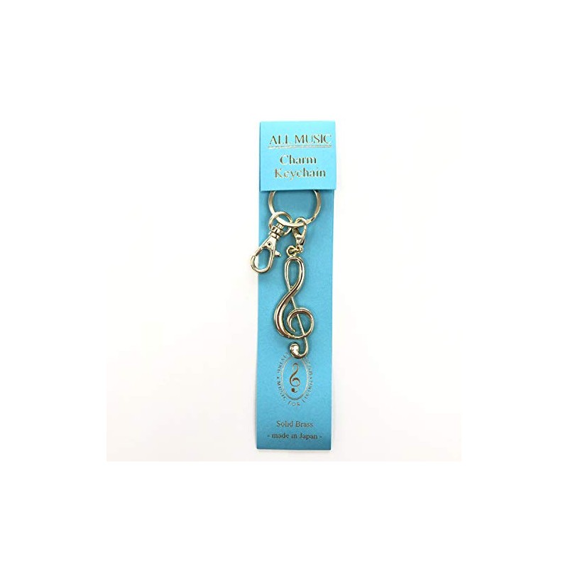 NAKANO All Music Key Chain Treble Clef Gold MM120KHGCG