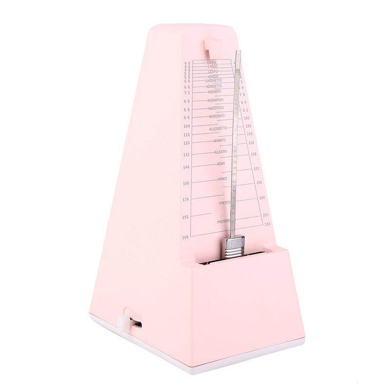 Metronome Metal Mechanical Core Violin Piano Guitar Musical Instrument AccessoriesPink