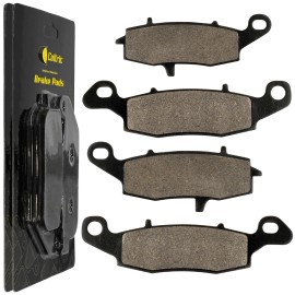 Caltric Front and Rear Brake Pads for Kawasaki VN900 Vulcan 900 Classic LT 2006-2019