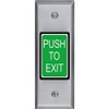 Security Door Controls SDC 413NU Narrow Frame 2" Green Illuminated. 413NU