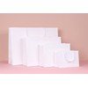 PAPERIST 16pcs 9x3.9x6.3 Small gift bags, White paper bag with