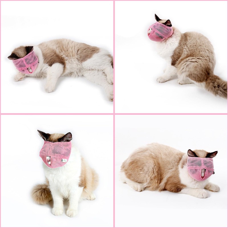 Doyime Cat Mask, Pet Mouth, Nail Clippers, Ear Cleaning, Nail