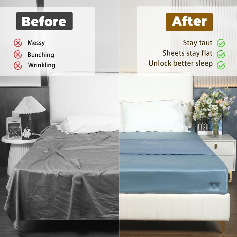 OEH Sheet Holders, Bed Sheet Holders for Corners, Fitted Sheet