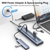 WEEAEEW Powered USB 3.2 Hub, 16 Ports Powered USB Hub