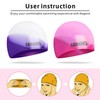 Aegend Kids Swim Cap (Age 8-12), 2 Pack, Purple &