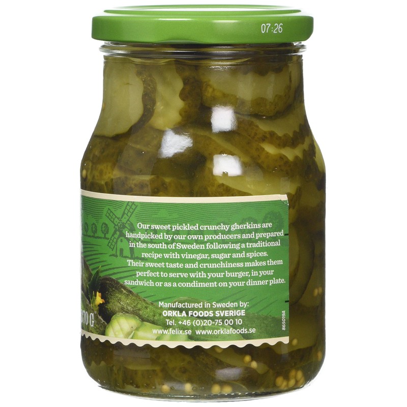 Felix Smorgasgurka Pickled Gherkins, 370 g