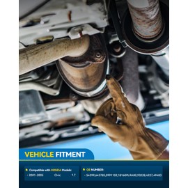 PHILTOP Catalytic Converter Kit Direct-Fit Replacement For 2001-2005 Civic EX/EX OE Replace OE 54399, 642785, 40399 (EPA Compliant)