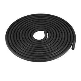 sourcing map rubber seal strip foam 6 mm diameter. 3 m long black