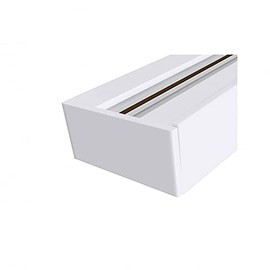 Maytoni Track Lighting Rail for Aluminium Rail Systems, Two-Core Track, 1-Phase, Modern Power Rail, 1 m Long, White for Living Room, Bedroom, Kitchen, Hallway