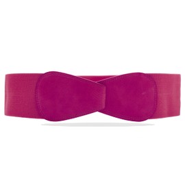 Van Der Rich ® - Obi Belt Elastic Stretchy Width 7 cm - Women, Light Fuchsia